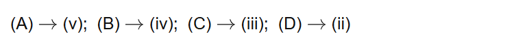 (A) (v); (B) (iv); (C) (iii); (D) (ii)