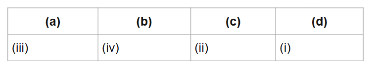 (a)
(b)
(c)
(d)
(iii)
(iv)
(ii)
(i)