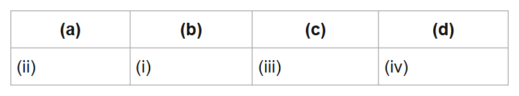 (a)
(b)
(c)
(d)
(ii)
(i)
(iii)
(iv)