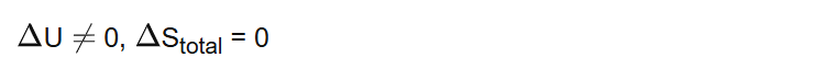 U 0, Stotal = 0