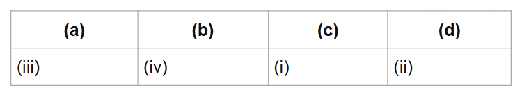 (a)
(b)
(c)
(d)
(iii)
(iv)
(i)
(ii)