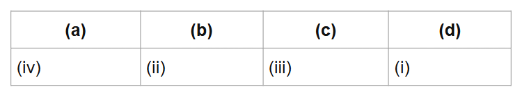(a)
(b)
(c)
(d)
(iv)
(ii)
(iii)
(i)
