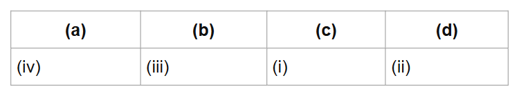 (a)
(b)
(c)
(d)
(iv)
(iii)
(i)
(ii)