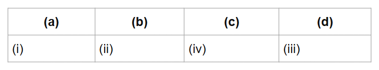 (a)
(b)
(c)
(d)
(i)
(ii)
(iv)
(iii)