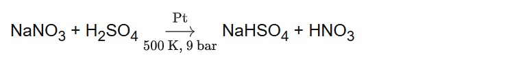 NaNO3 + H2SO4 NaHSO4 + HNO3