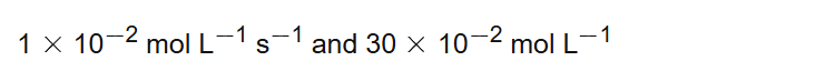 1 102 mol L1 s1 and 30 102 mol L1