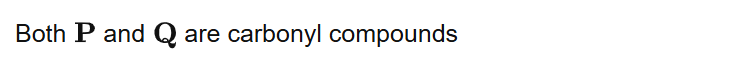 Both and are carbonyl compounds