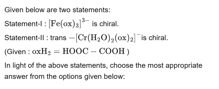 See the original RE-NEET 2026 Chemistry question below.