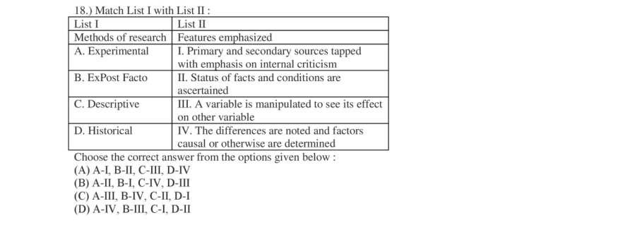 Read the question and choices in the excerpt. Choose A/B/C/D for the first/second/third/fourth option shown.