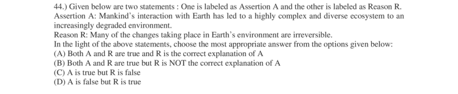 Read the question and choices in the excerpt. Choose A/B/C/D for the first/second/third/fourth option shown.