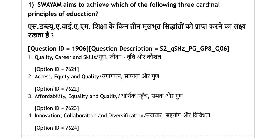 Read the question and choices in the excerpt. Choose A/B/C/D for the first/second/third/fourth option shown.