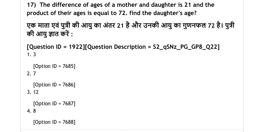 Read the question and choices in the excerpt. Choose A/B/C/D for the first/second/third/fourth option shown.