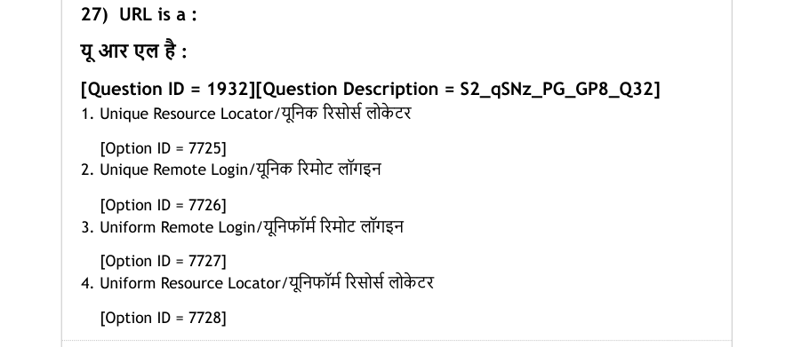 Read the question and choices in the excerpt. Choose A/B/C/D for the first/second/third/fourth option shown.