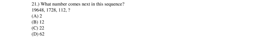 Read the question and choices in the excerpt. Choose A/B/C/D for the first/second/third/fourth option shown.