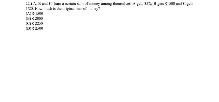 Read the question and choices in the excerpt. Choose A/B/C/D for the first/second/third/fourth option shown.