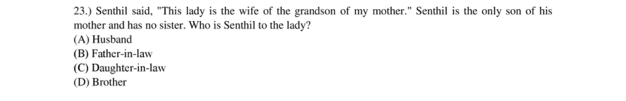 Read the question and choices in the excerpt. Choose A/B/C/D for the first/second/third/fourth option shown.