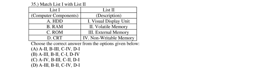 Read the question and choices in the excerpt. Choose A/B/C/D for the first/second/third/fourth option shown.