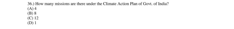 Read the question and choices in the excerpt. Choose A/B/C/D for the first/second/third/fourth option shown.