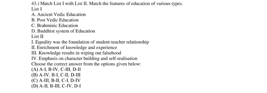 Read the question and choices in the excerpt. Choose A/B/C/D for the first/second/third/fourth option shown.