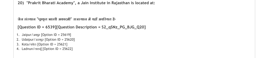 Read the question and choices in the excerpt. Choose A/B/C/D for the first/second/third/fourth option shown.