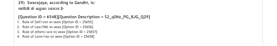 Read the question and choices in the excerpt. Choose A/B/C/D for the first/second/third/fourth option shown.