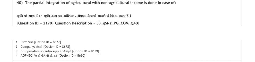 Read the question and choices in the excerpt. Choose A/B/C/D for the first/second/third/fourth option shown.