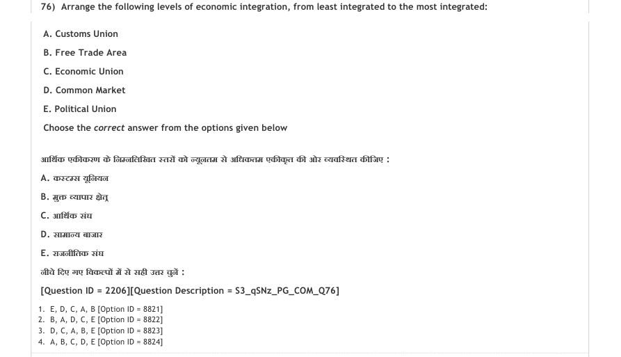 Read the question and choices in the excerpt. Choose A/B/C/D for the first/second/third/fourth option shown.