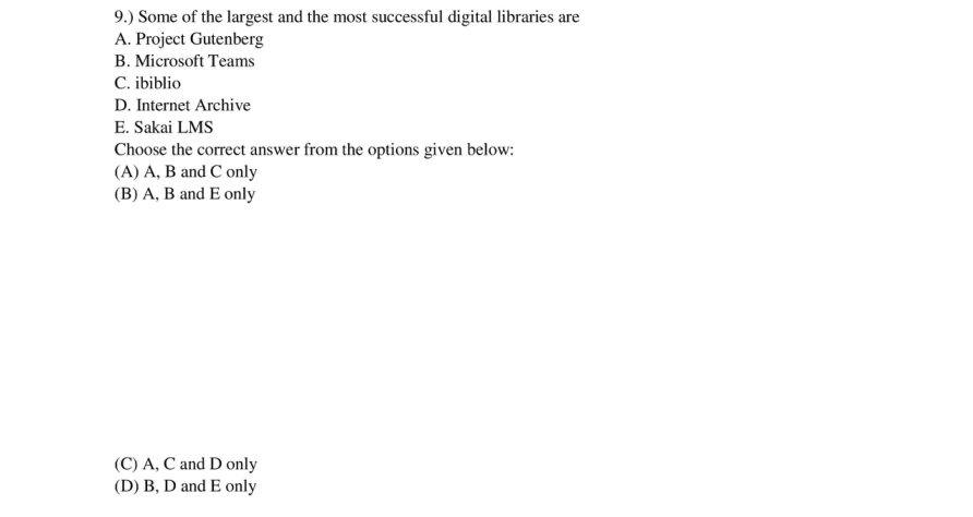 Read the question and choices in the excerpt. Choose A/B/C/D for the first/second/third/fourth option shown.