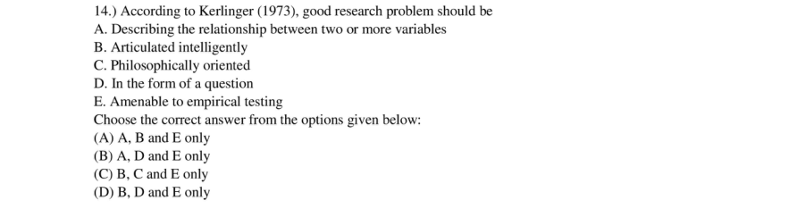 Read the question and choices in the excerpt. Choose A/B/C/D for the first/second/third/fourth option shown.