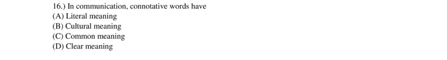 Read the question and choices in the excerpt. Choose A/B/C/D for the first/second/third/fourth option shown.