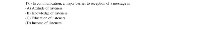 Read the question and choices in the excerpt. Choose A/B/C/D for the first/second/third/fourth option shown.