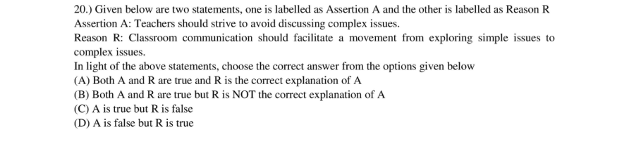 Read the question and choices in the excerpt. Choose A/B/C/D for the first/second/third/fourth option shown.