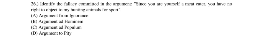 Read the question and choices in the excerpt. Choose A/B/C/D for the first/second/third/fourth option shown.