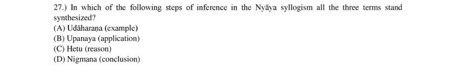 Read the question and choices in the excerpt. Choose A/B/C/D for the first/second/third/fourth option shown.