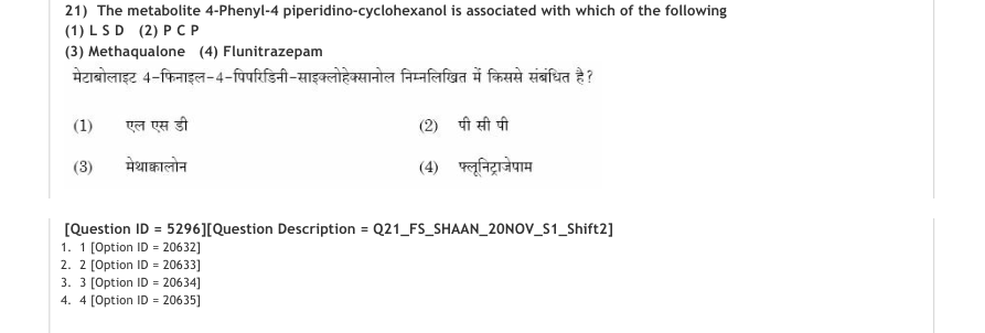 Read the question and choices in the excerpt. Choose A/B/C/D for the first/second/third/fourth option shown.