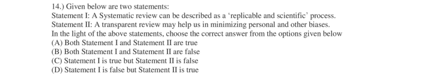 Read the question and choices in the excerpt. Choose A/B/C/D for the first/second/third/fourth option shown.
