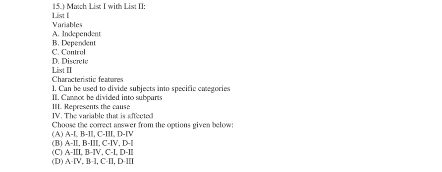 Read the question and choices in the excerpt. Choose A/B/C/D for the first/second/third/fourth option shown.