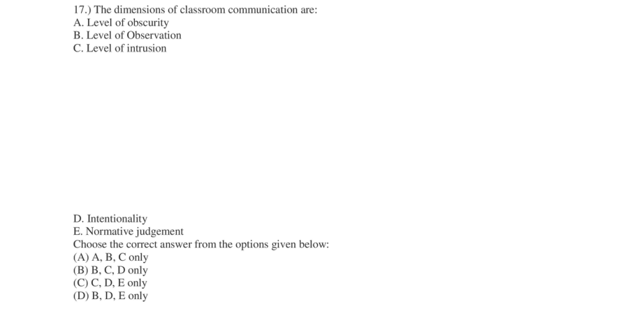 Read the question and choices in the excerpt. Choose A/B/C/D for the first/second/third/fourth option shown.