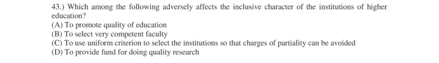 Read the question and choices in the excerpt. Choose A/B/C/D for the first/second/third/fourth option shown.