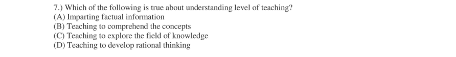 Read the question and choices in the excerpt. Choose A/B/C/D for the first/second/third/fourth option shown.