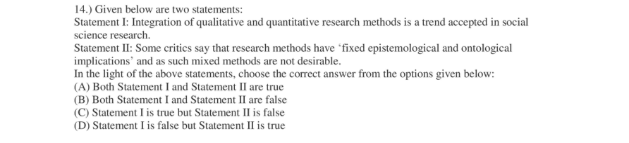Read the question and choices in the excerpt. Choose A/B/C/D for the first/second/third/fourth option shown.