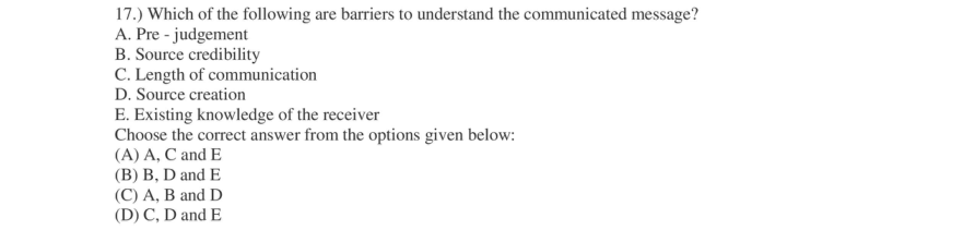 Read the question and choices in the excerpt. Choose A/B/C/D for the first/second/third/fourth option shown.