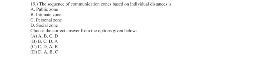 Read the question and choices in the excerpt. Choose A/B/C/D for the first/second/third/fourth option shown.