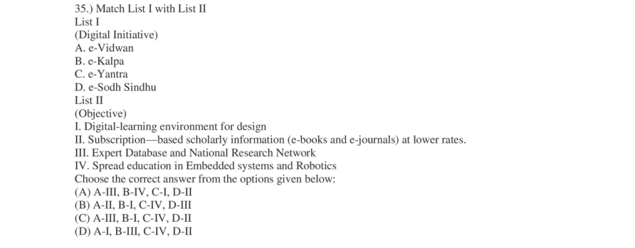Read the question and choices in the excerpt. Choose A/B/C/D for the first/second/third/fourth option shown.