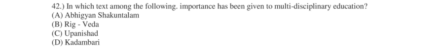 Read the question and choices in the excerpt. Choose A/B/C/D for the first/second/third/fourth option shown.