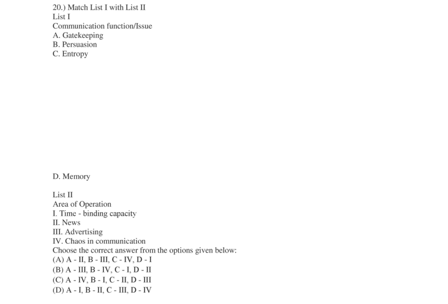 Read the question and choices in the excerpt. Choose A/B/C/D for the first/second/third/fourth option shown.
