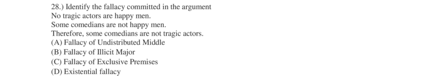 Read the question and choices in the excerpt. Choose A/B/C/D for the first/second/third/fourth option shown.