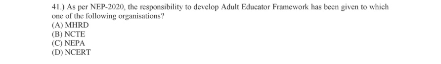 Read the question and choices in the excerpt. Choose A/B/C/D for the first/second/third/fourth option shown.