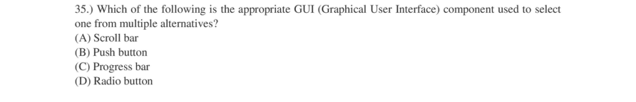 Read the question and choices in the excerpt. Choose A/B/C/D for the first/second/third/fourth option shown.