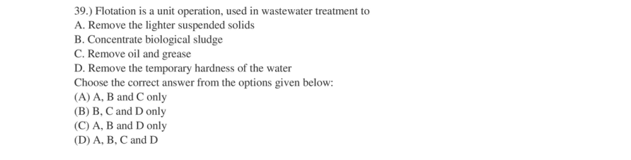 Read the question and choices in the excerpt. Choose A/B/C/D for the first/second/third/fourth option shown.